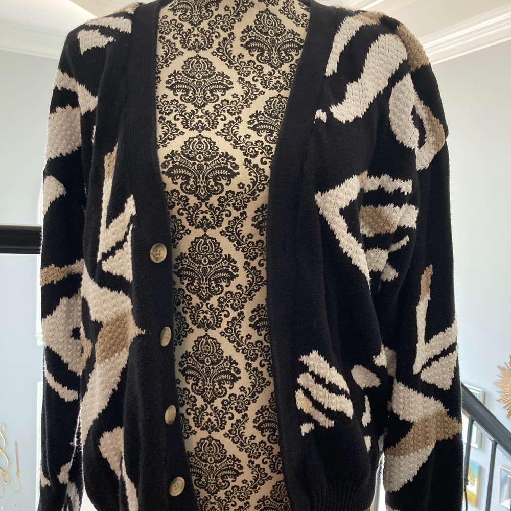 Funky Pattern Cardigan - image 1